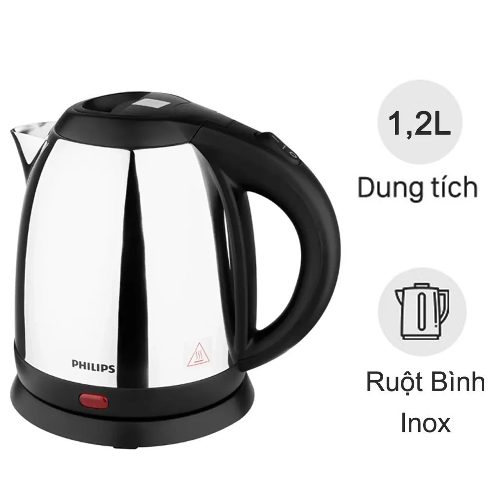 Bình đun siêu tốc Philips 1.2 lít HD9303/03