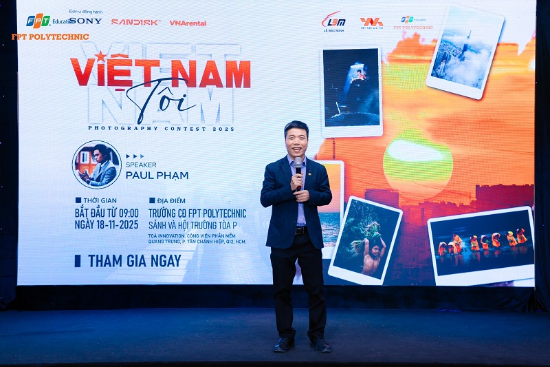 LÊ BẢO MINH TẠI TRIỂN LÃM ẢNH "VIỆT NAM TÔI" CÙNG FPT POLYTECHNIC