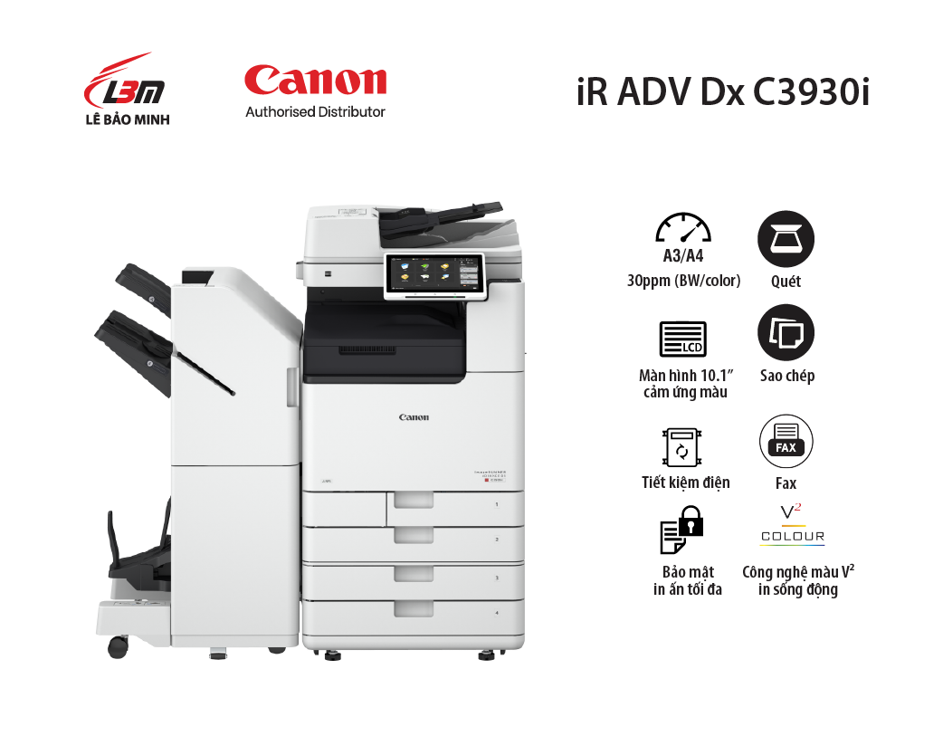 iR-ADV DX C3930i Máy photocopy màu Canon