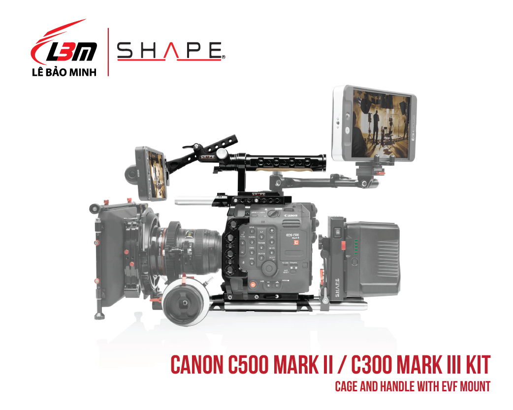 CANON C500 MARK II, C300 MARK III CAGE AND HANDLE WITH EVF MOUNT