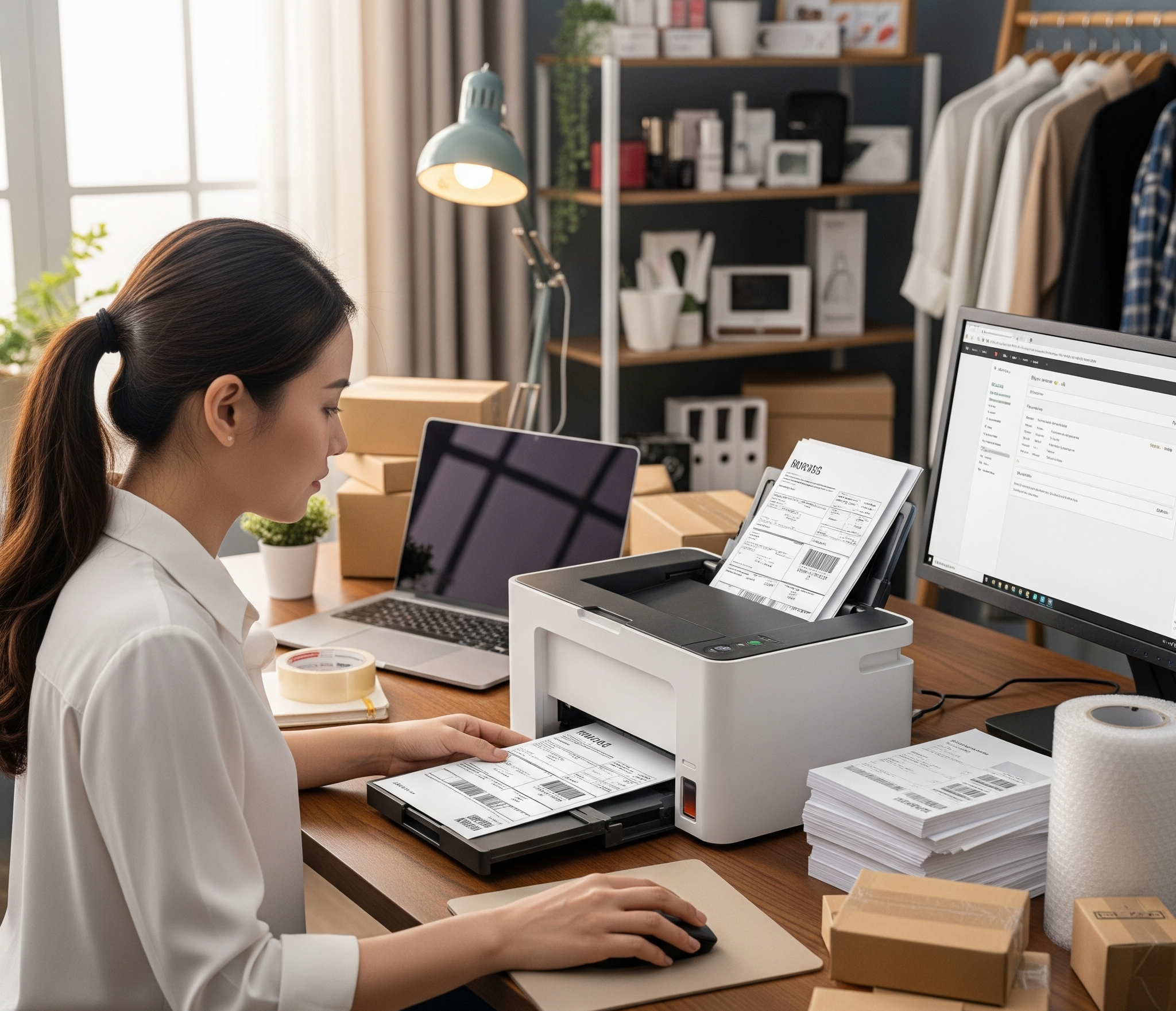 Người bán hàng online nên mua hay thuê máy in?