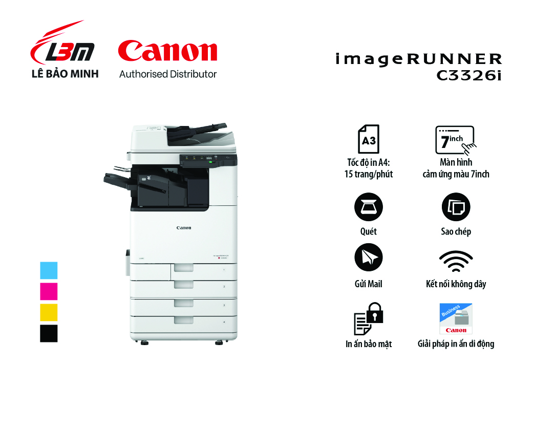 Máy photocopy màu Canon iR C3326i