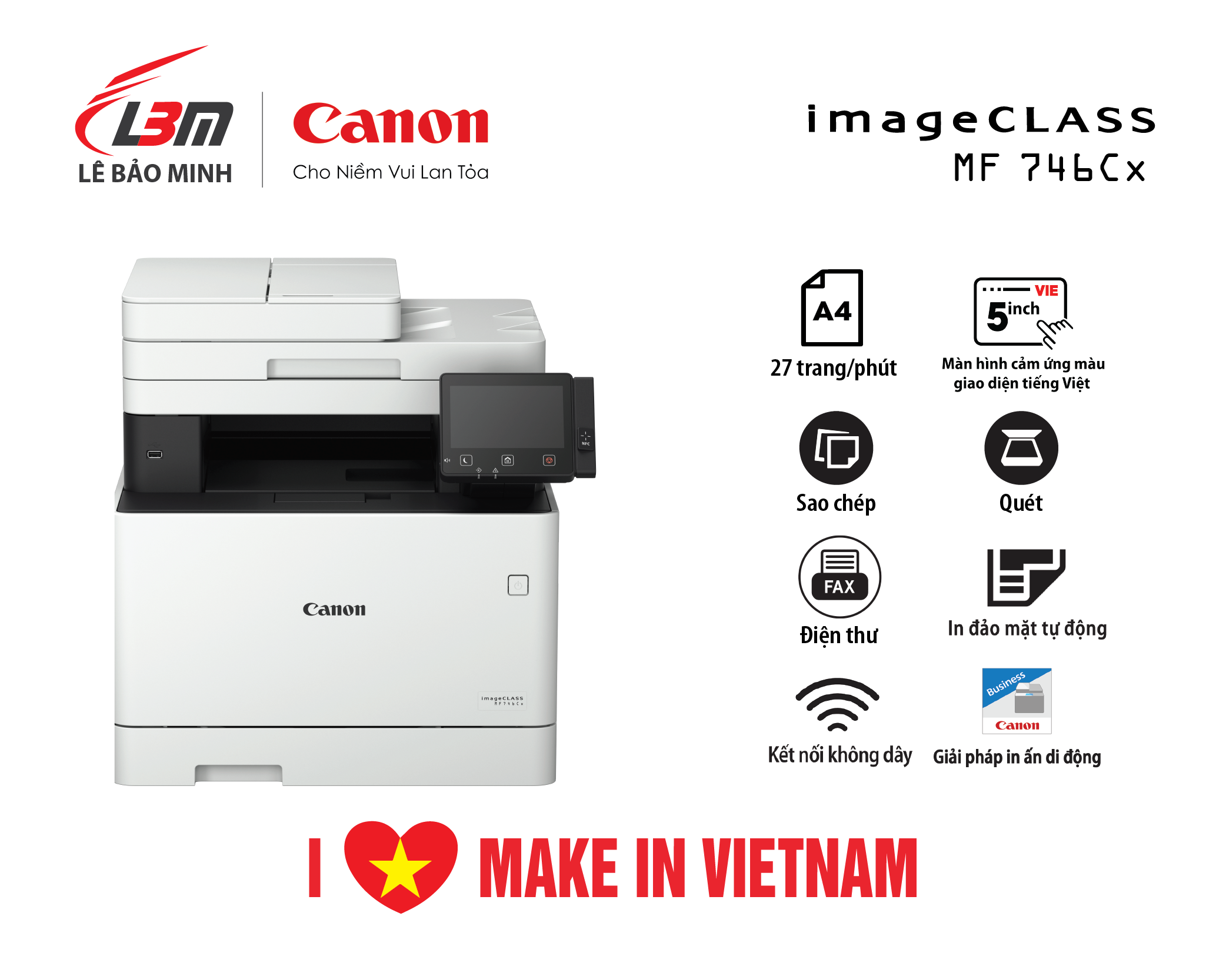 MF746Cx Máy in laser màu Canon đa năng