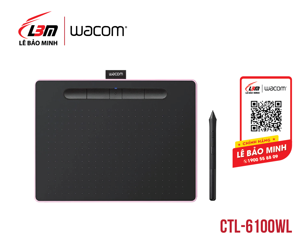 Bảng vẽ Wacom Intuos M, Bluetooth, Berry CTL-6100WL/P0-CX