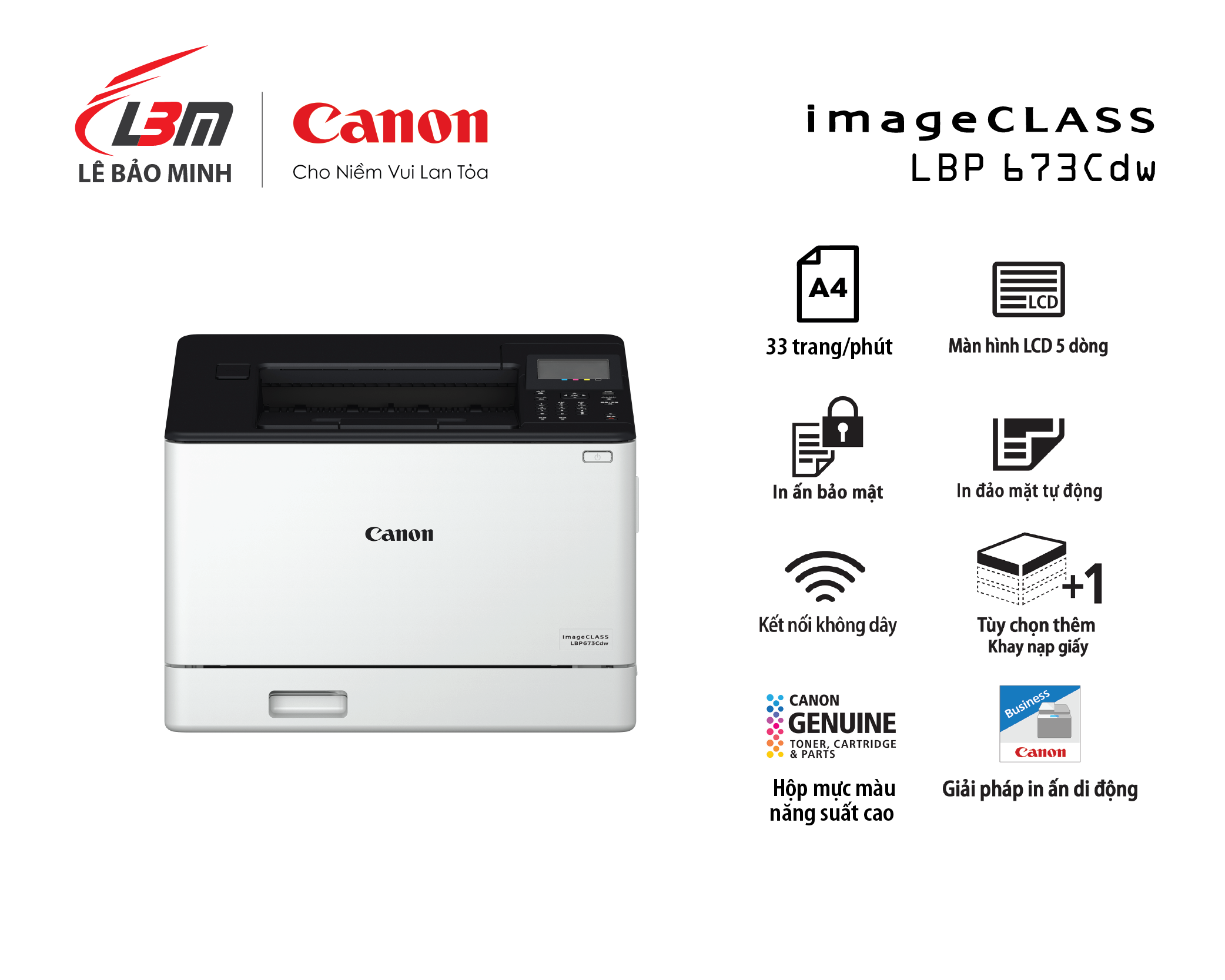 LBP673Cdw Máy in laser màu Canon