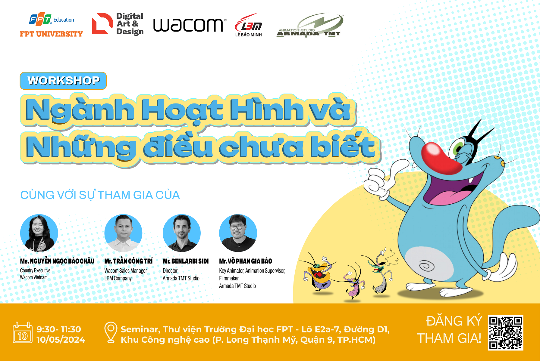 [NEWS] LBM X WACOM VN X FPT University | [WORKSHOP] NGÀNH HOẠT HÌNH VÀ NHỮNG ĐIỀU CHƯA BIẾT