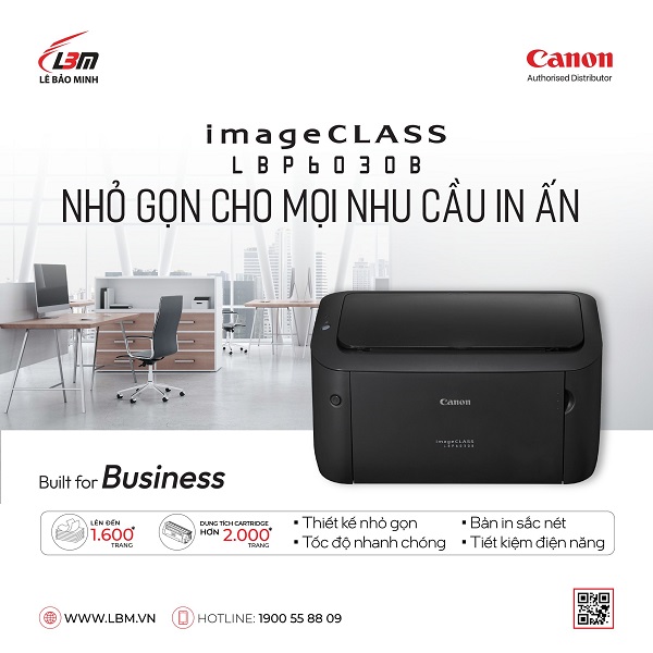 CANON IMAGECLASS LBP6030B – NHỎ GỌN CHO MỌI NHU CẦU IN ẤN 