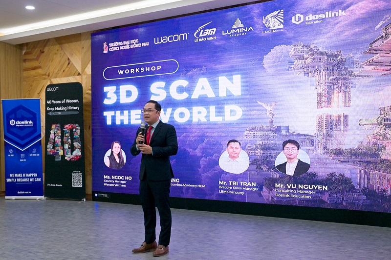 LÊ BẢO MINH ĐỒNG HÀNH CÙNG WORKSHOP "3D SCAN THE WORLD" TẠI ĐẠI HỌC CÔNG NGHỆ ĐỒNG NAI