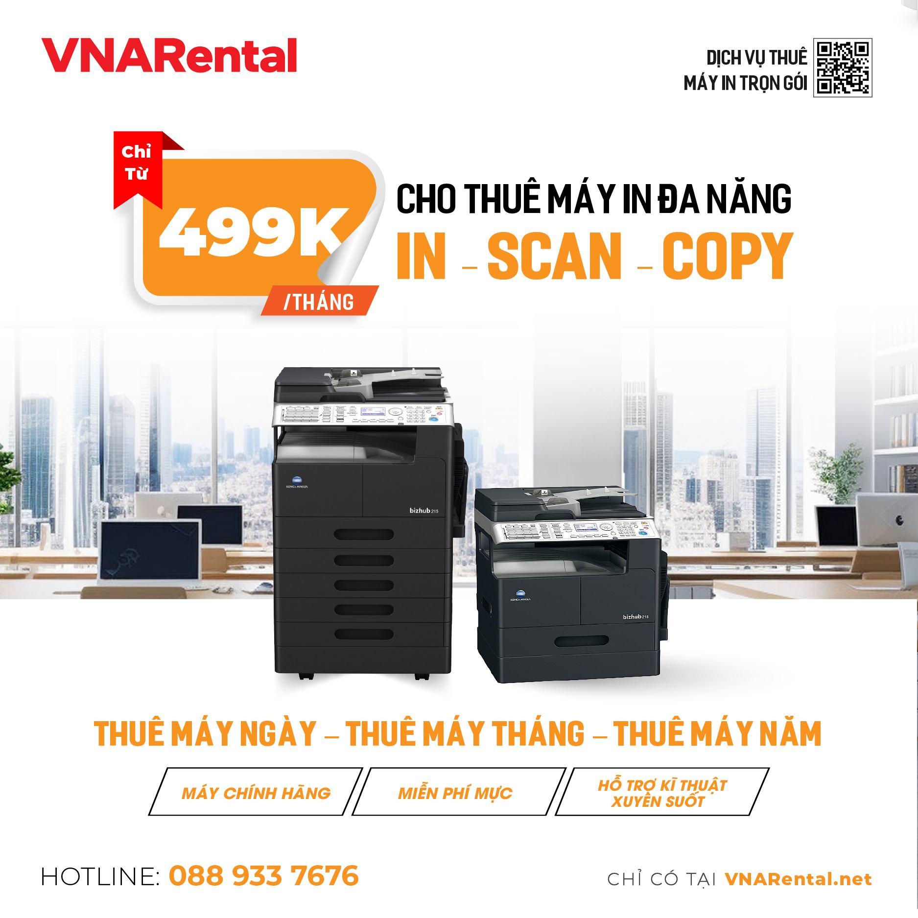 Dịch vụ cho thuê máy in đa năng tại VNARental.