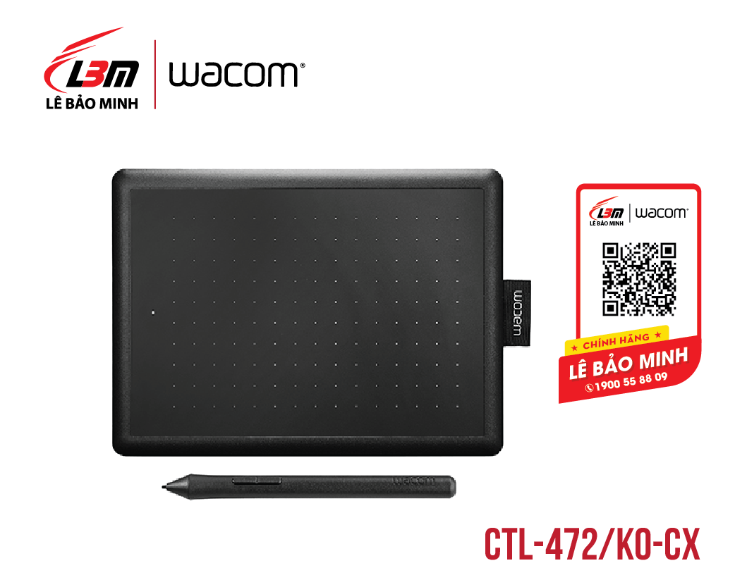 Bảng vẽ One by Wacom Small CTL-472/K0-CX