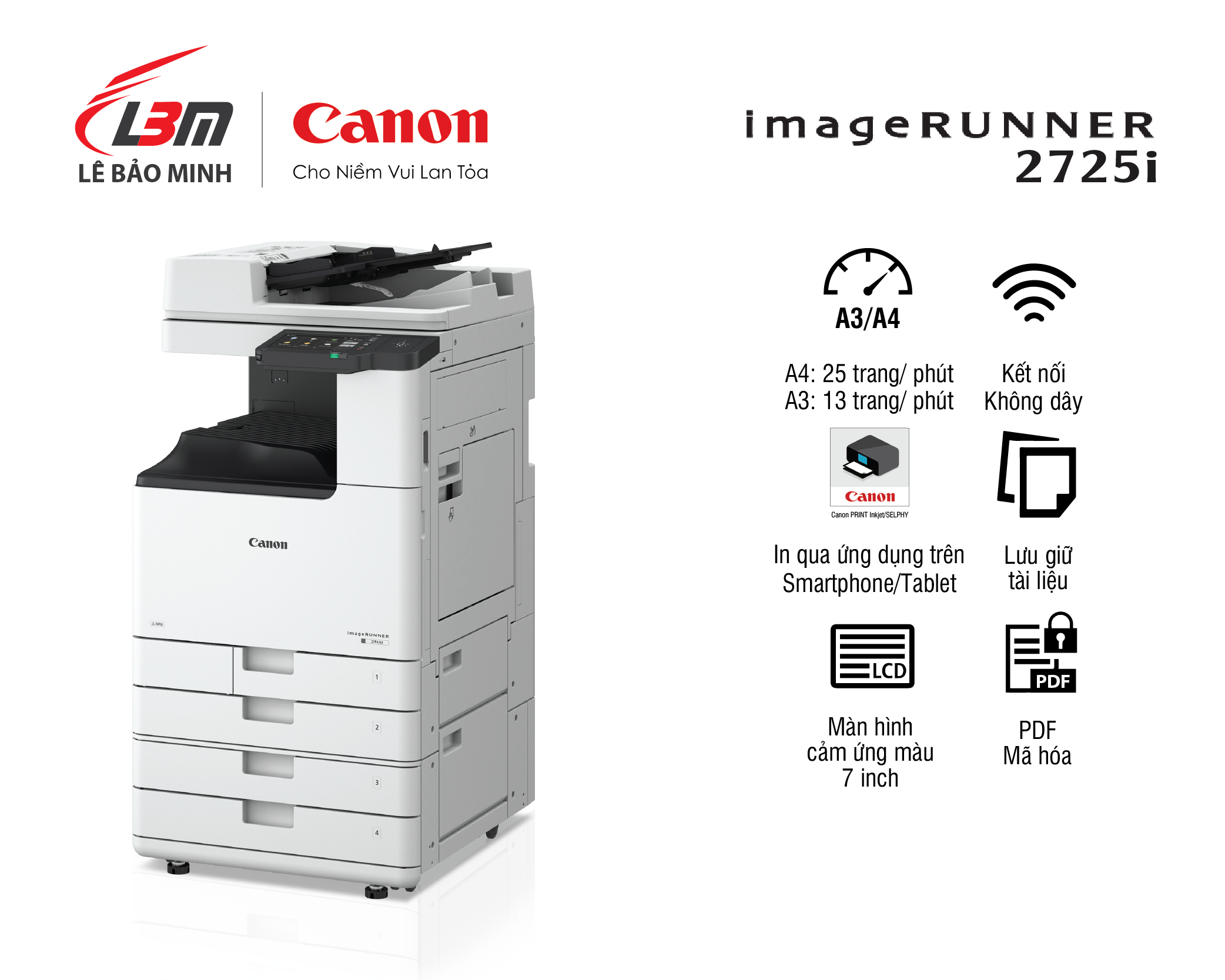 iR2725i Máy photocopy Canon