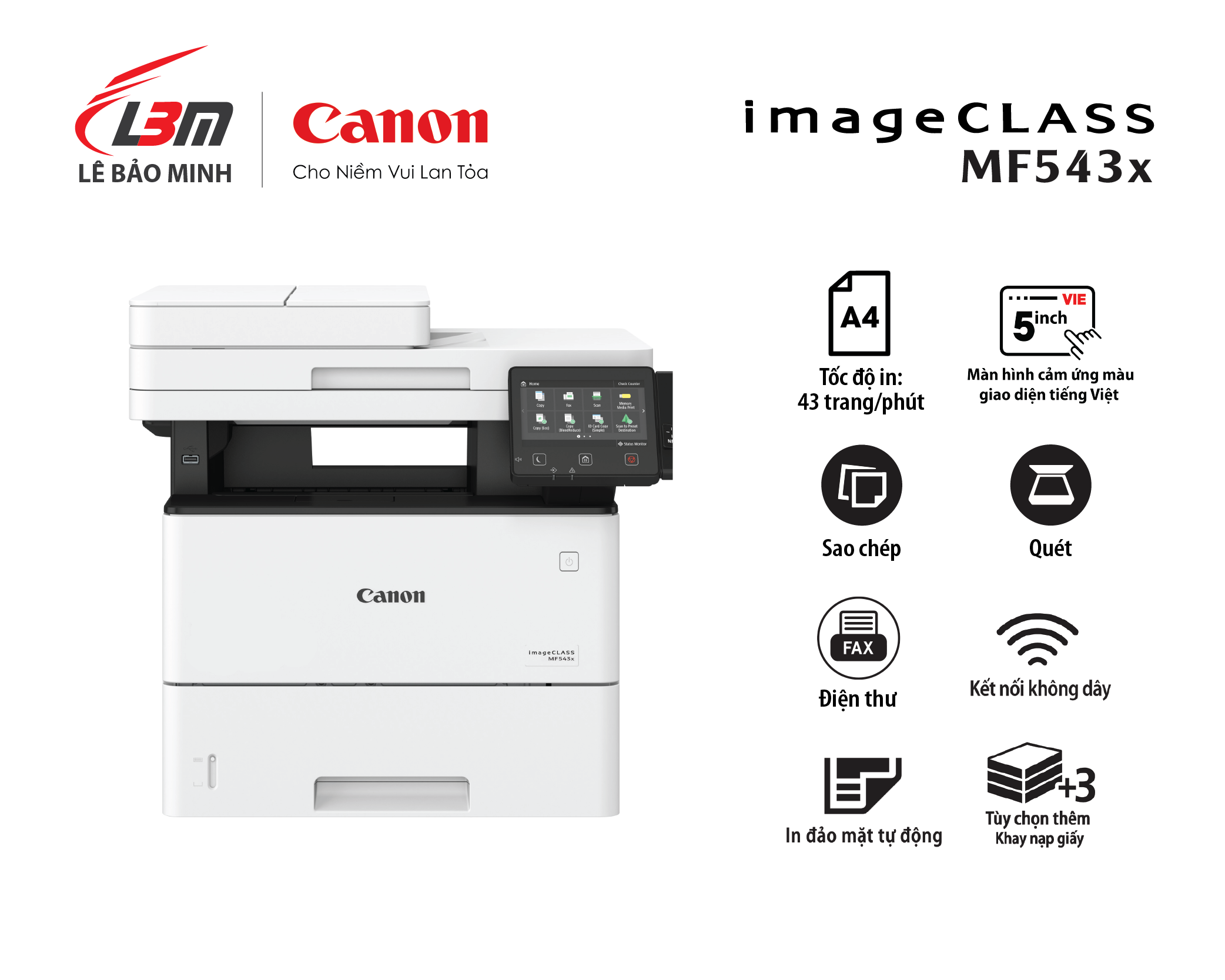 MF543x Máy in laser Canon đa năng