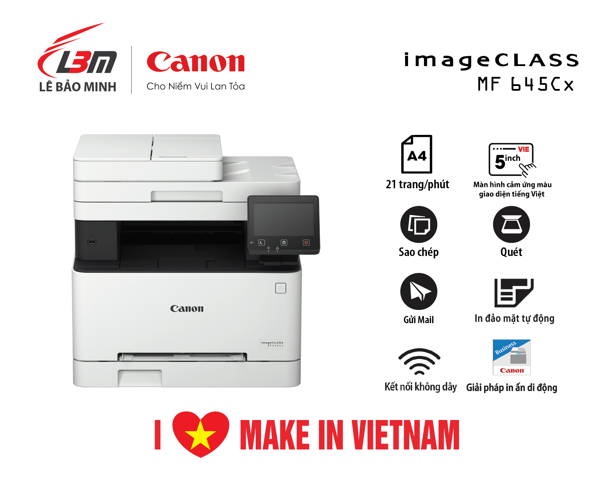 MF645Cx Máy in laser màu Canon đa năng
