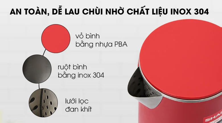 Ruột bình inox SUS 304 bền bỉ