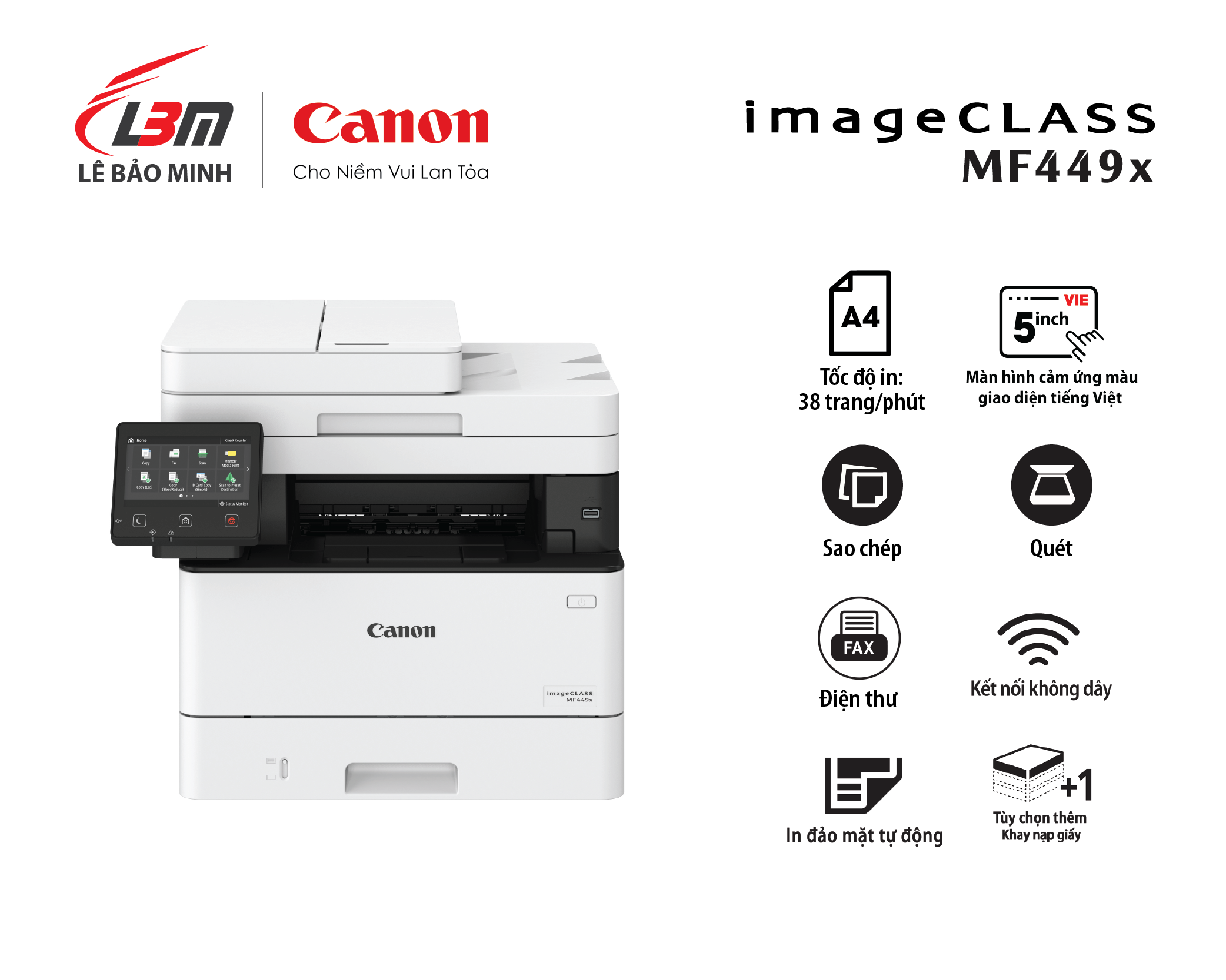 MF449x Máy in laser Canon đa năng