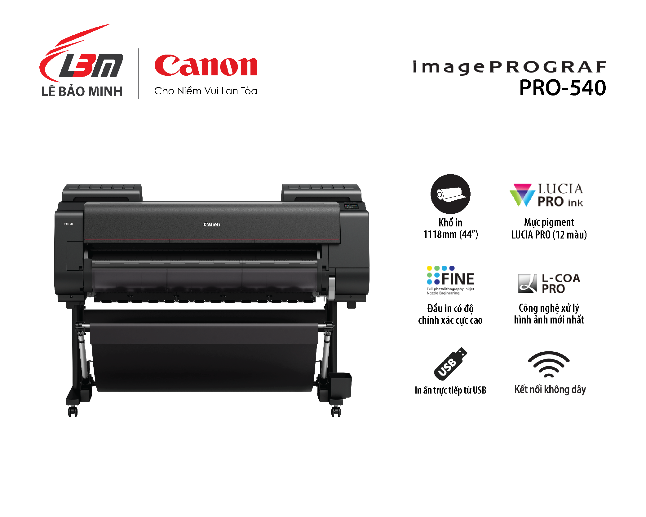 imagePROGRAF PRO-540 (12 màu mực)