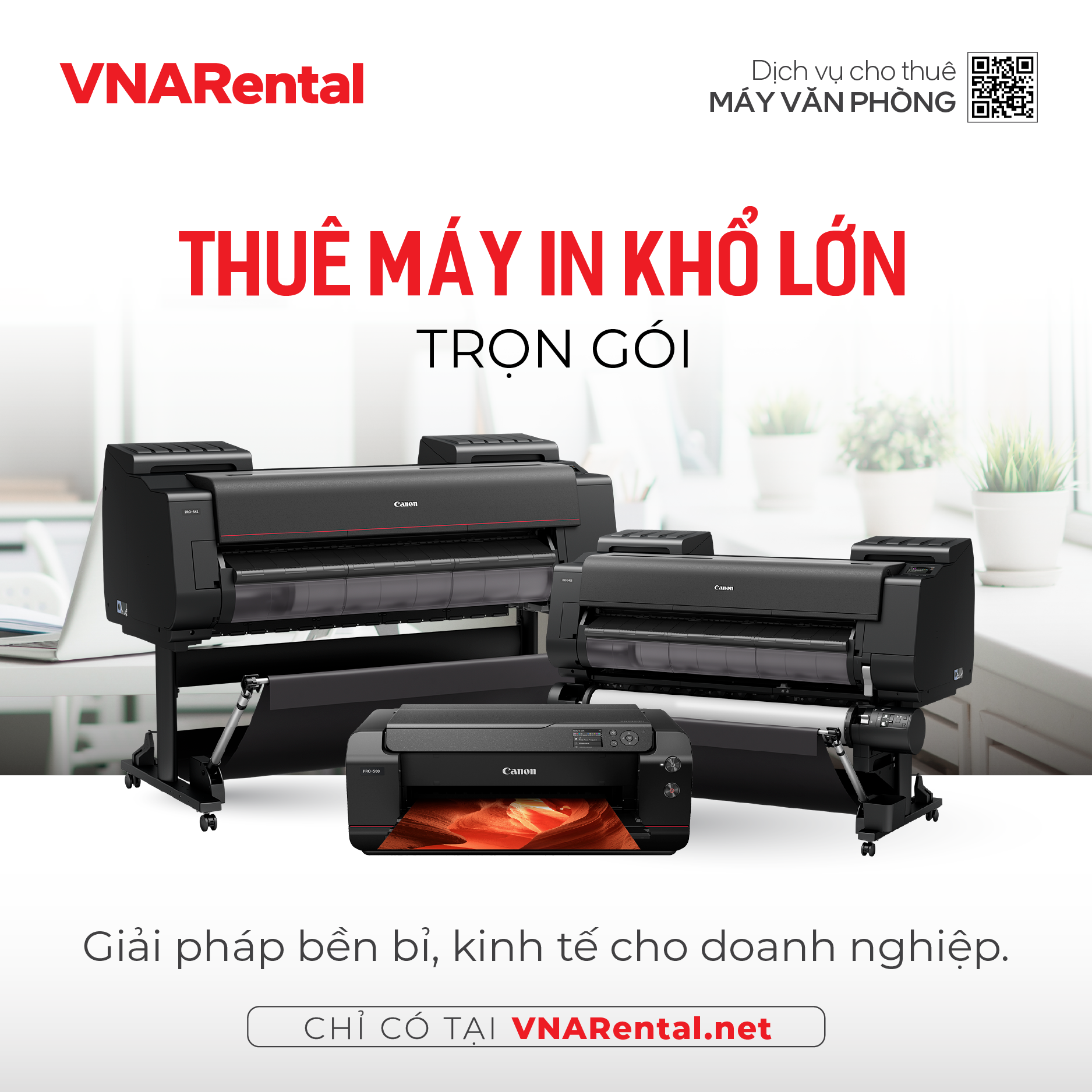 thuê máy in khổ lớn tại VNARental