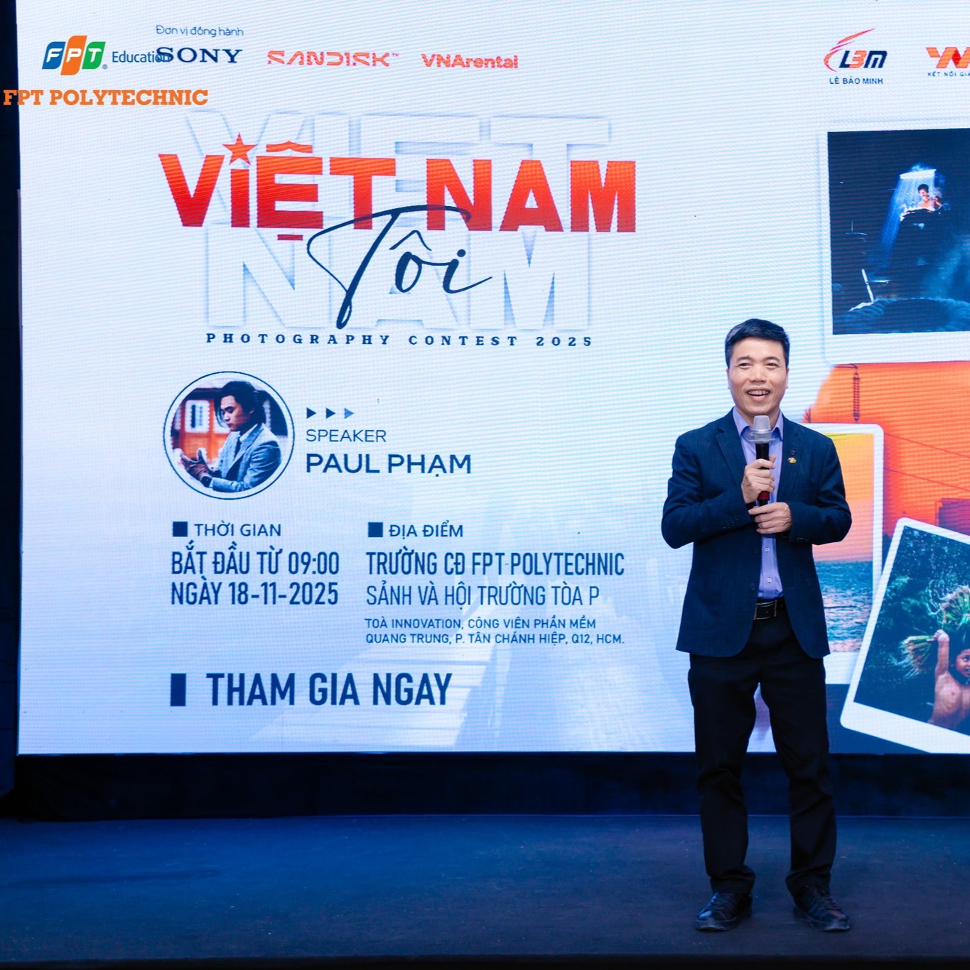 LÊ BẢO MINH TẠI TRIỂN LÃM ẢNH “VIỆT NAM TÔI” CÙNG FPT POLYTECHNIC