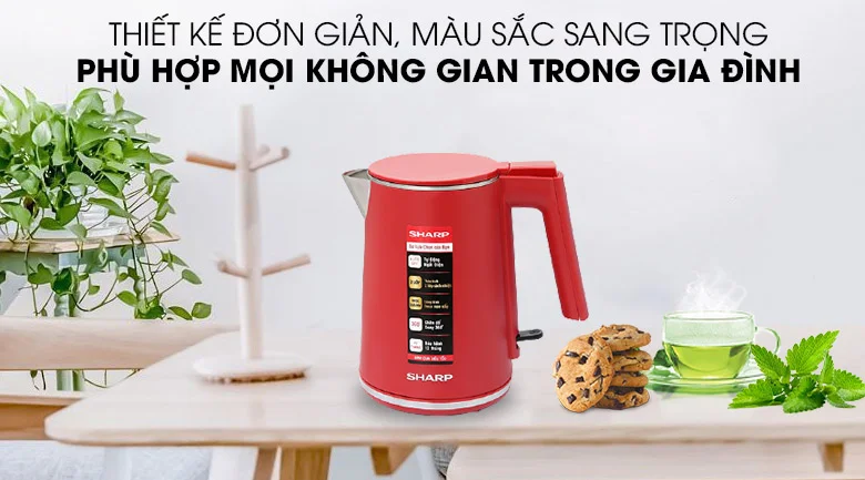 Bình Đun Siêu Tốc Sharp EKJ-10DVPS-RD