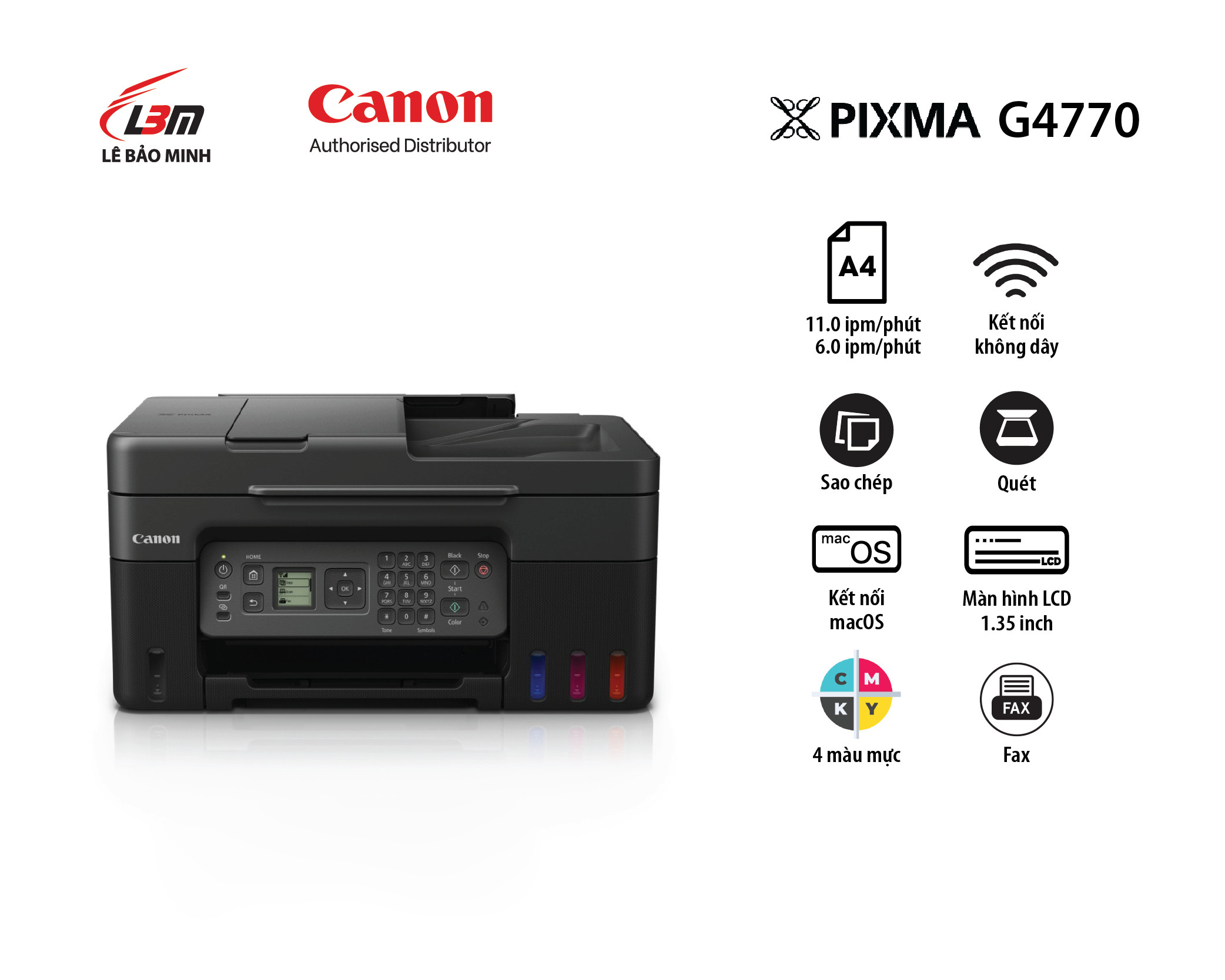 G4770 Máy in phun liên tục Canon đa năng
