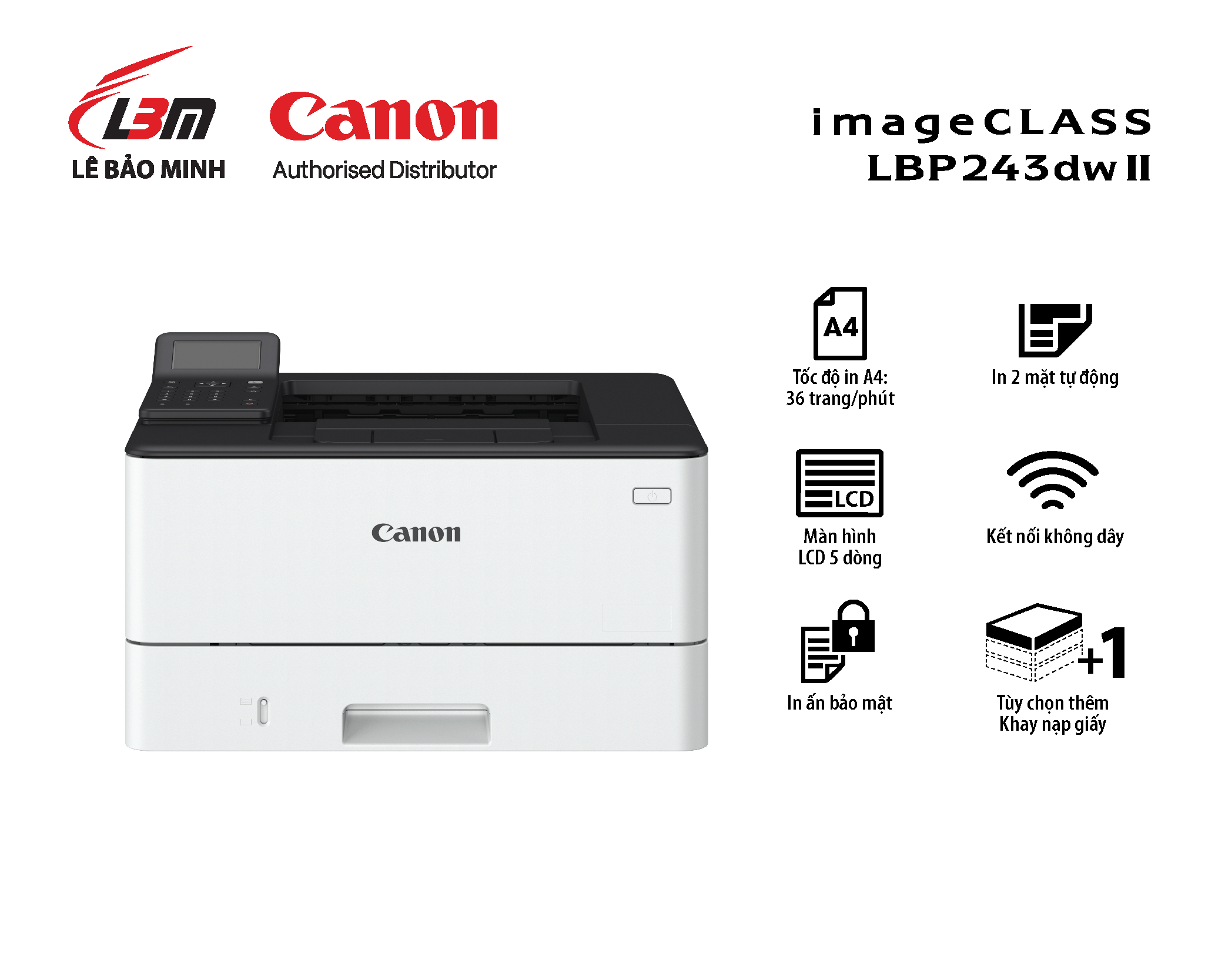 Máy in laser Canon LBP243dw II