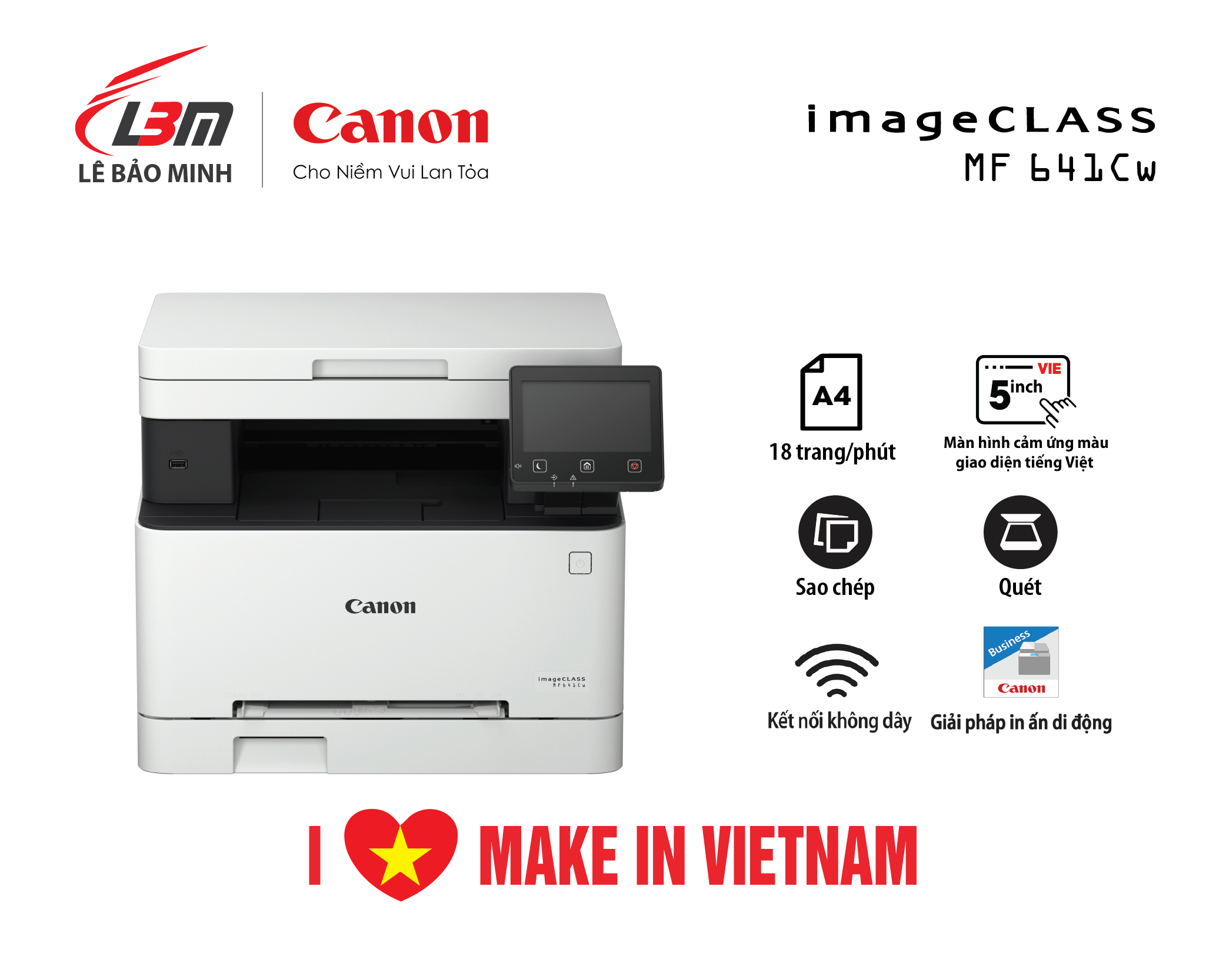 MF641Cw Máy in laser màu Canon đa năng