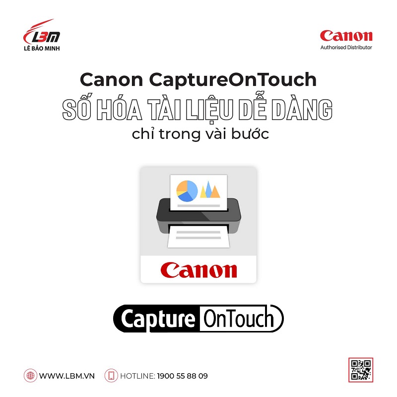 CANON CAPTURE ON TOUCH: SỐ HÓA TÀI LIỆU DỄ DÀNG CHỈ TRONG VÀI GIÂY