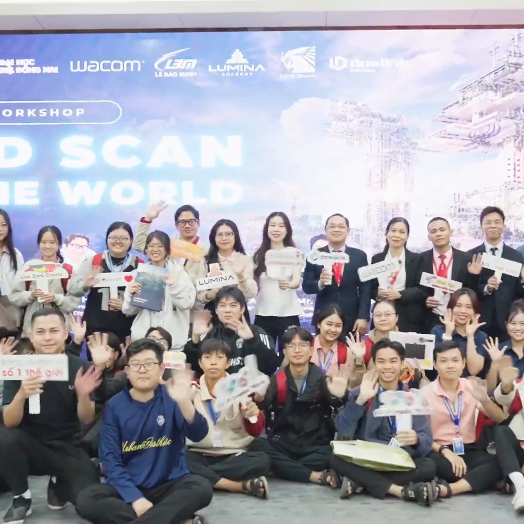 Lê Bảo Minh và Wacom đồng hành cùng đại học công nghệ Đồng Nai tại workshop “3D Scan the World”
