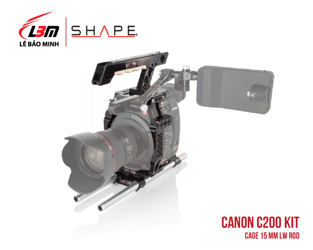 CANON C200 CAGE 15 MM LW ROD