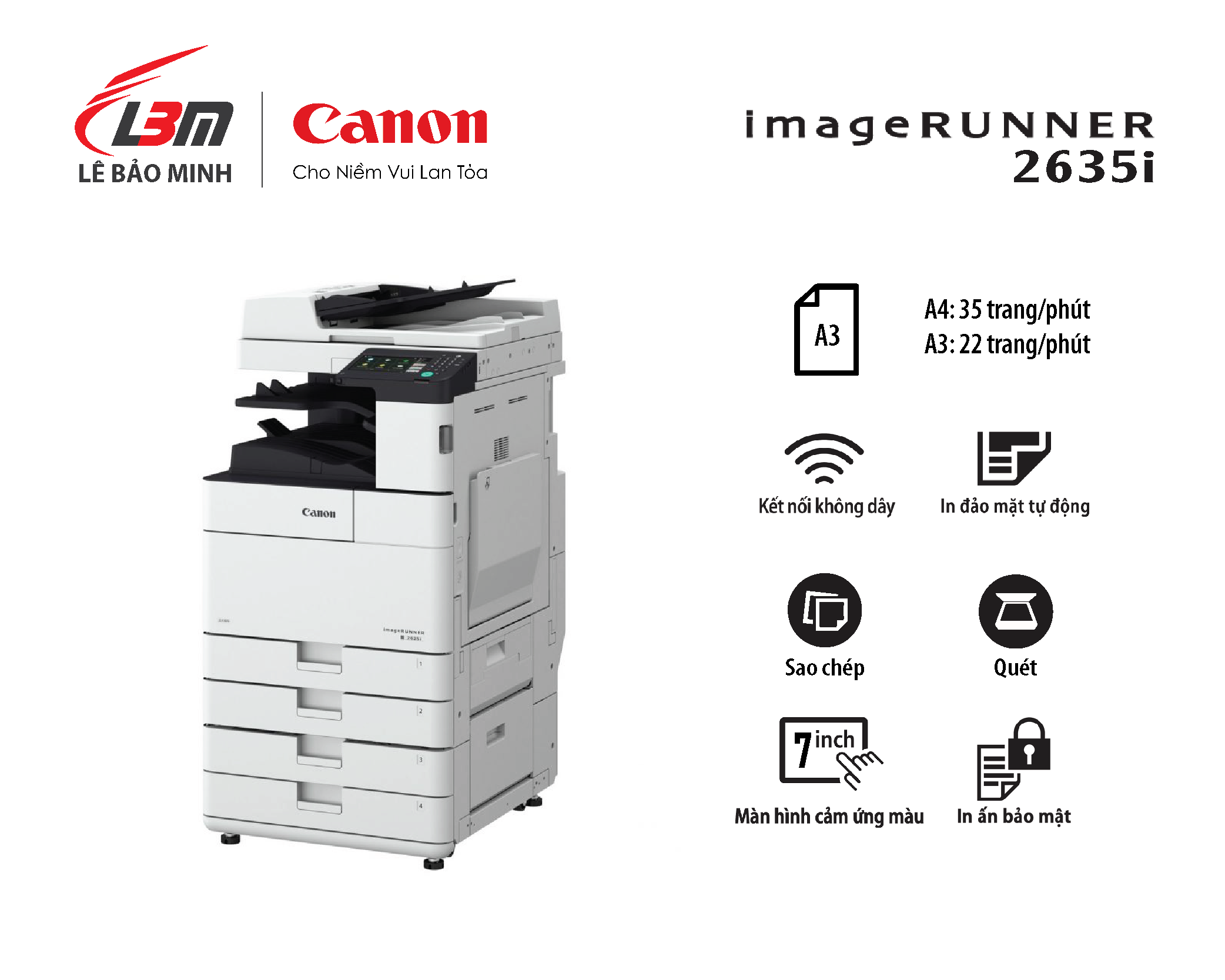 iR2635i Máy photocopy Canon