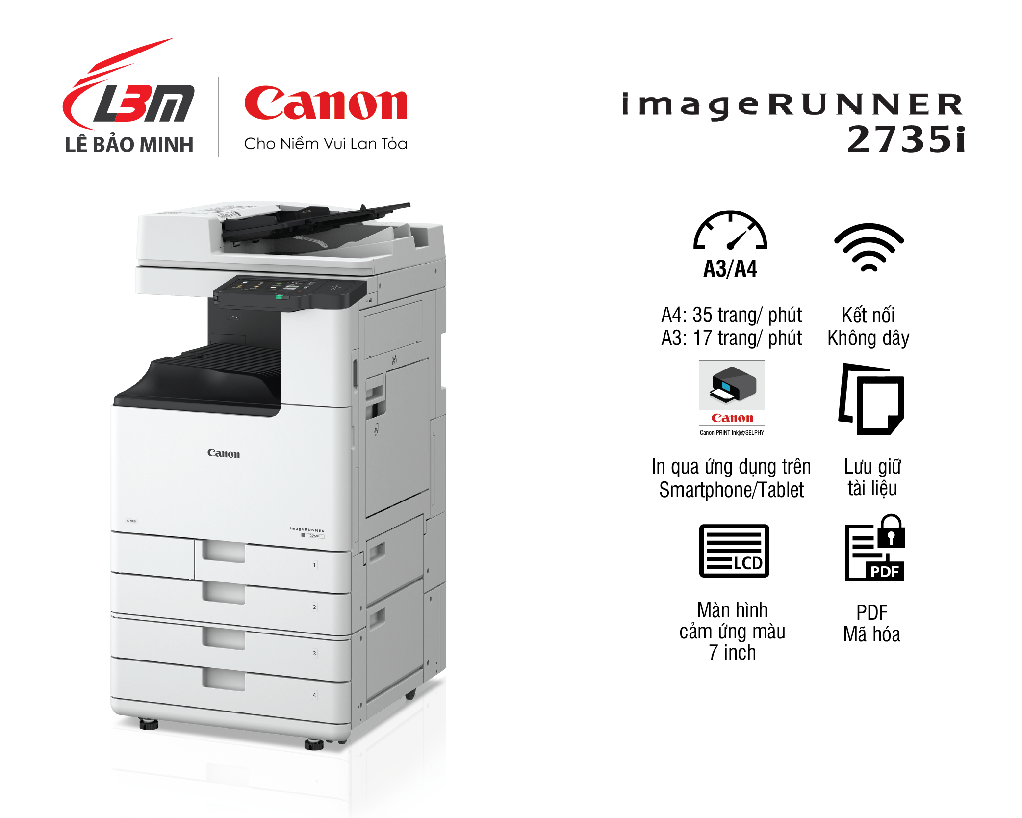 iR2735i Máy photocopy Canon