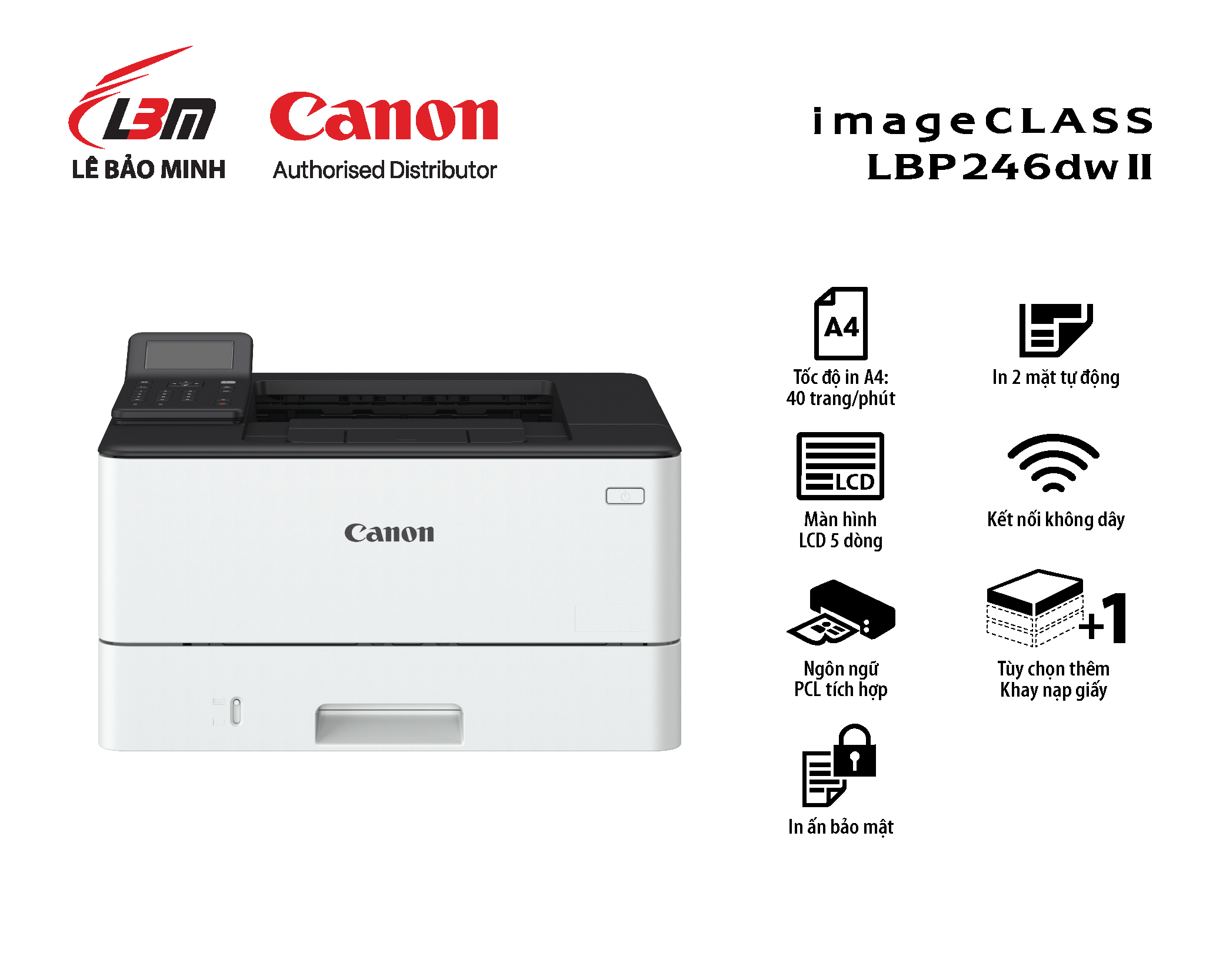 Máy in laser Canon LBP246dw II