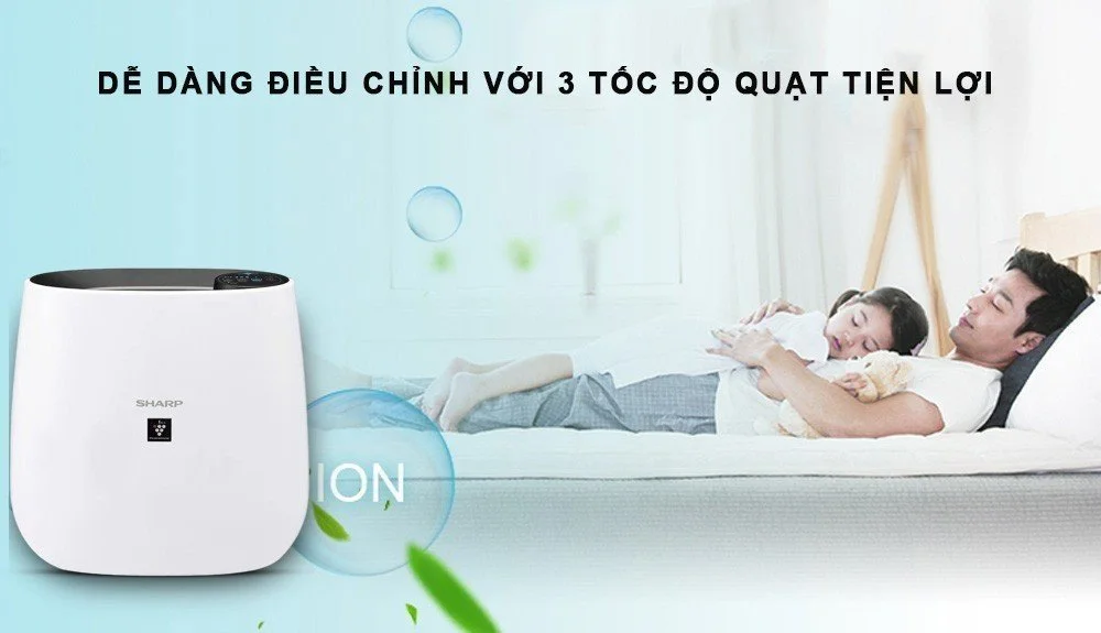 Dễ dàng điều chỉnh với ba tốc độ quạt