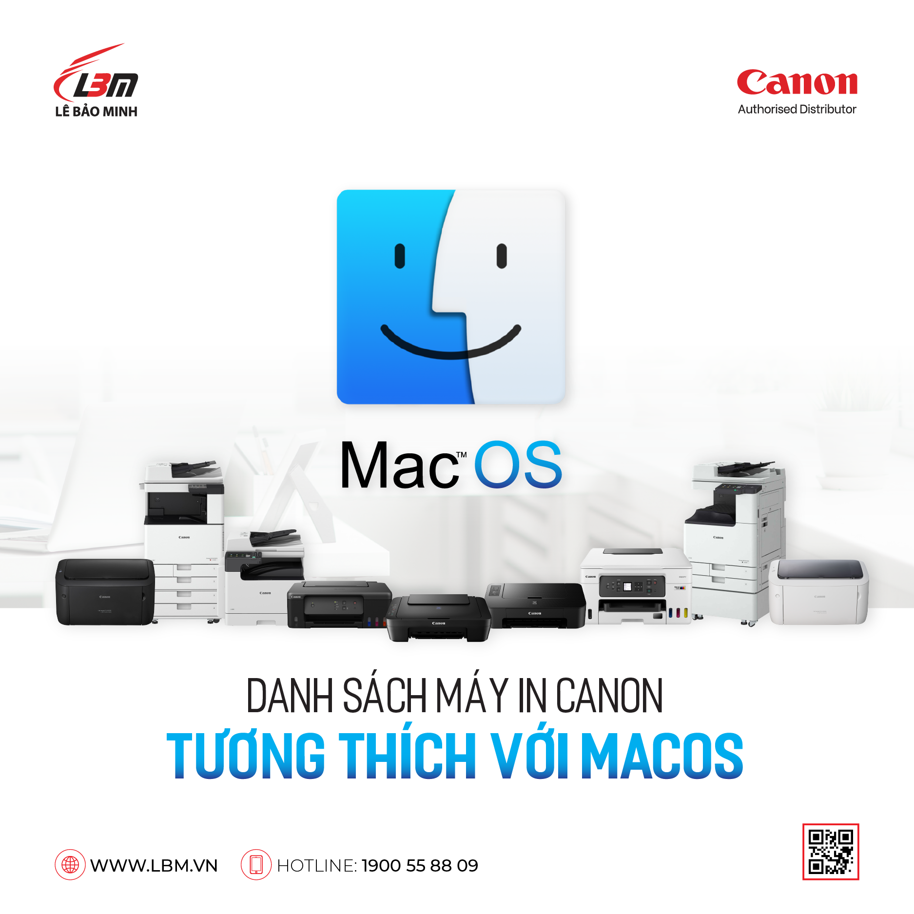 DANH SÁCH CÁC MÁY IN PHUN CANON TƯƠNG THÍCH VỚI HỆ ĐIỀU HÀNH MACOS