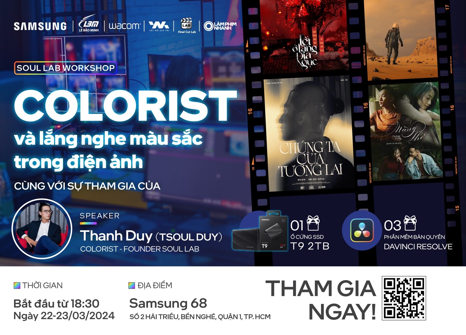 [NEWS] [WORKSHOP]  COLORIST – “LẮNG NGHE” MÀU SẮC TRONG ĐIỆN ẢNH