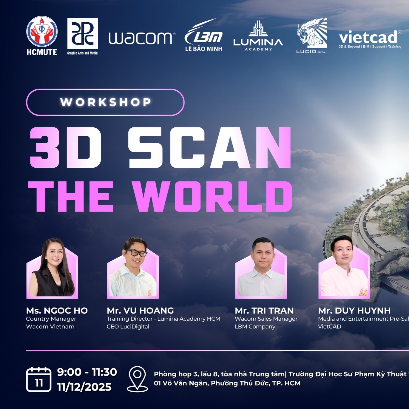 LÊ BẢO MINH VÀ WACOM VIETNAM TẠI WORKSHOP “3D SCAN THE WORLD”