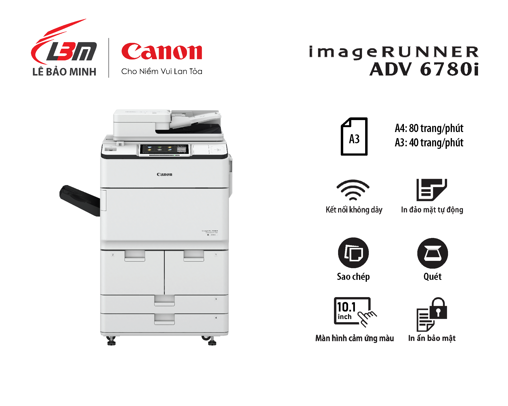 iR-ADV DX 6780i Máy photocopy Canon