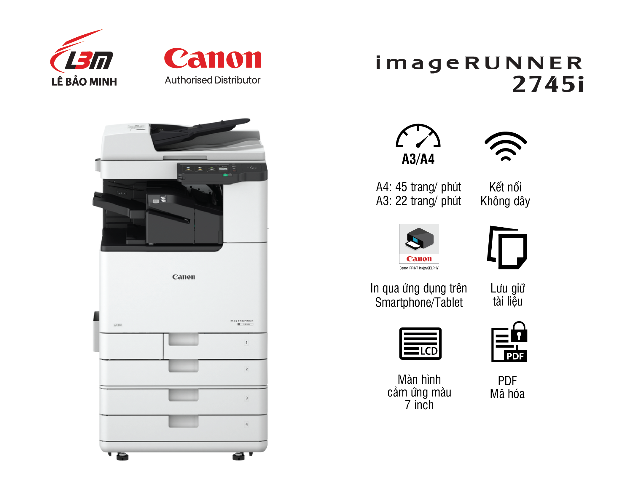 iR2745i Máy photocopy Canon