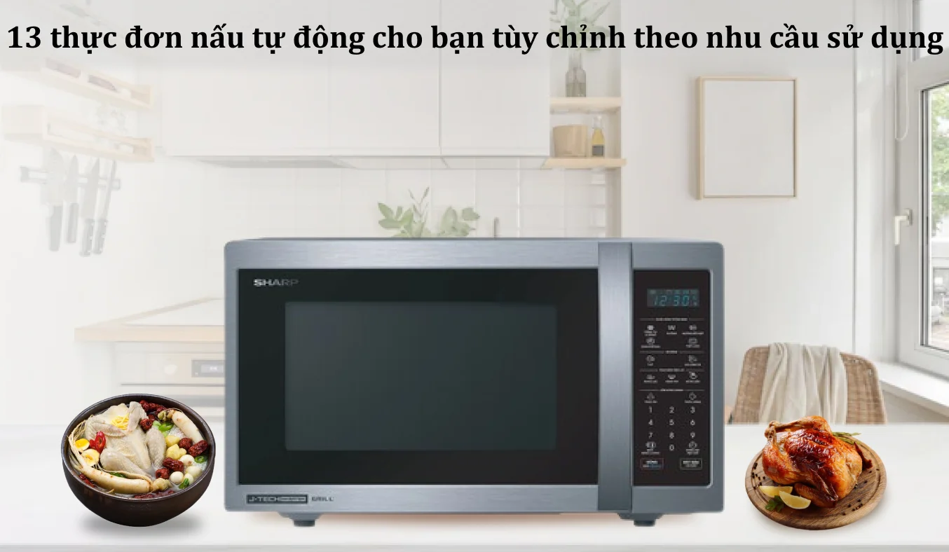 13 thực đơn nấu tự động