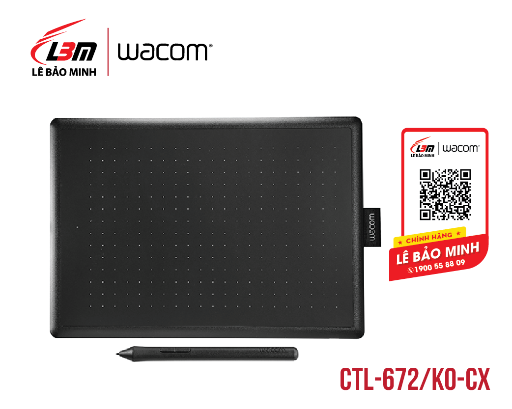 Bảng vẽ One by Wacom Medium CTL-672/K0-CX