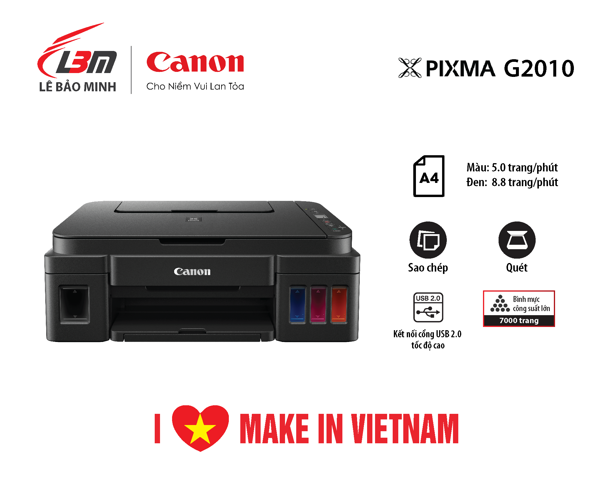 G2010 Máy in phun Canon đa năng