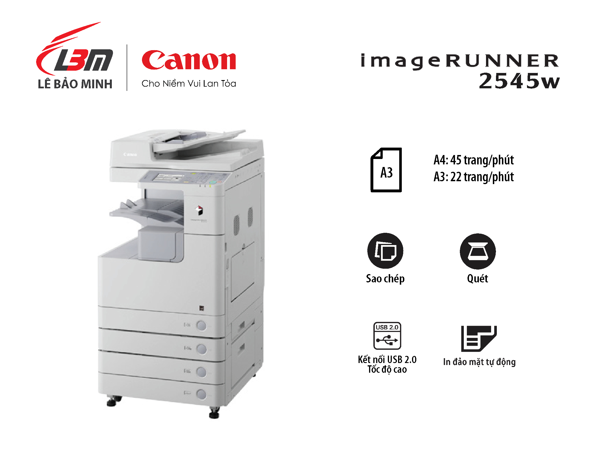 iR 2545w Máy Photocopy Canon