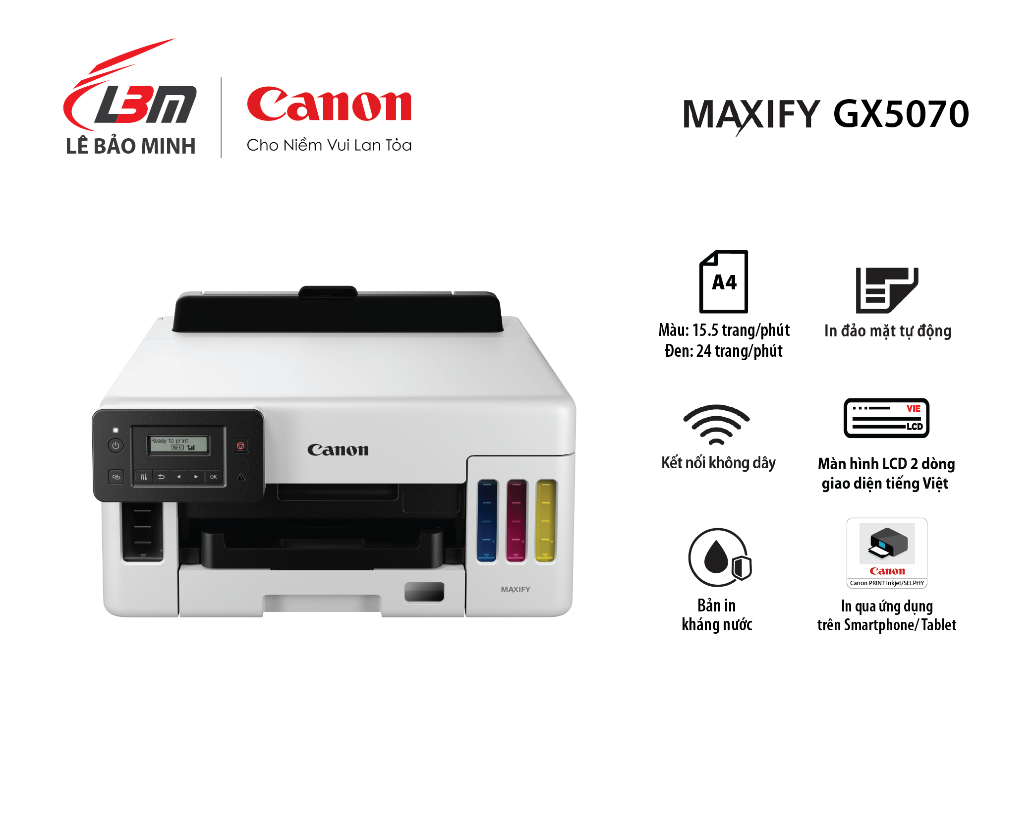 GX5070 Máy in phun liên tục Canon