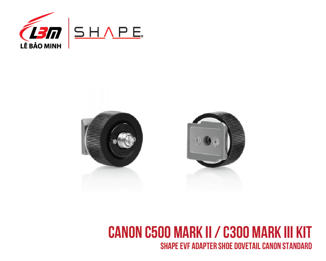 CANON C500 MARK II, C300 MARK III SHAPE EVF ADAPTER SHOE DOVETAIL CANON, SONY STANDARD