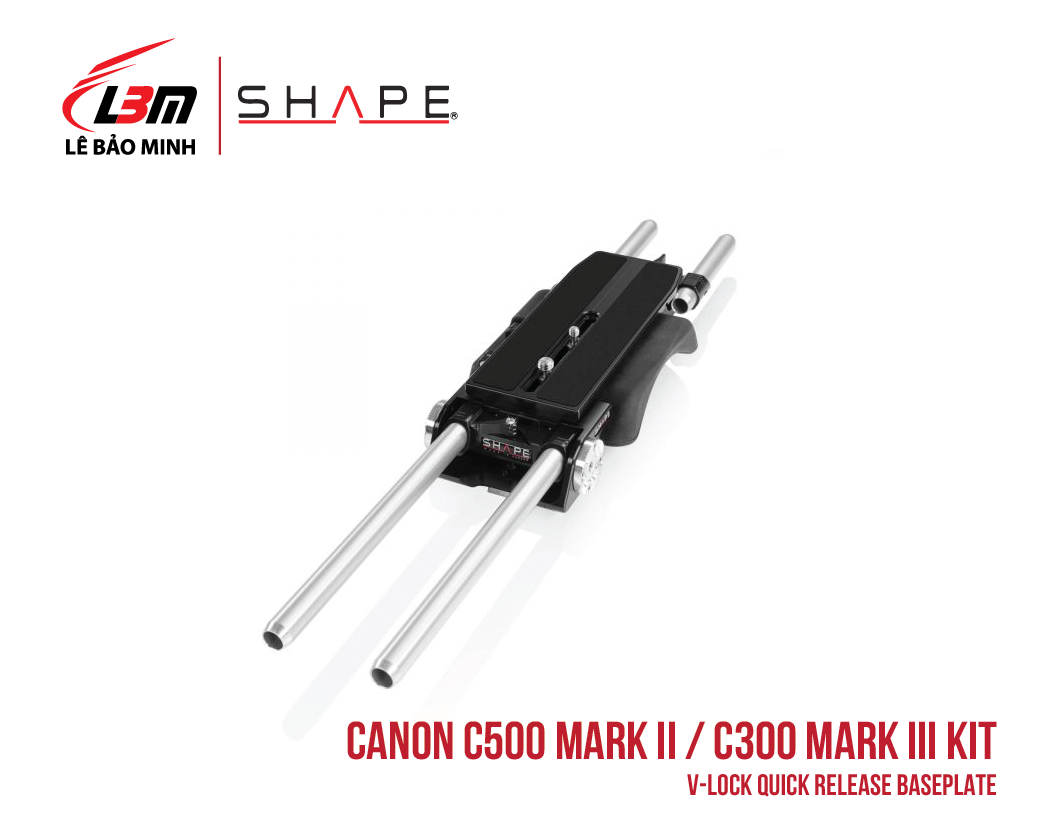 CANON C500 MARK II, C300 MARK III V-LOCK QUICK RELEASE BASEPLATE