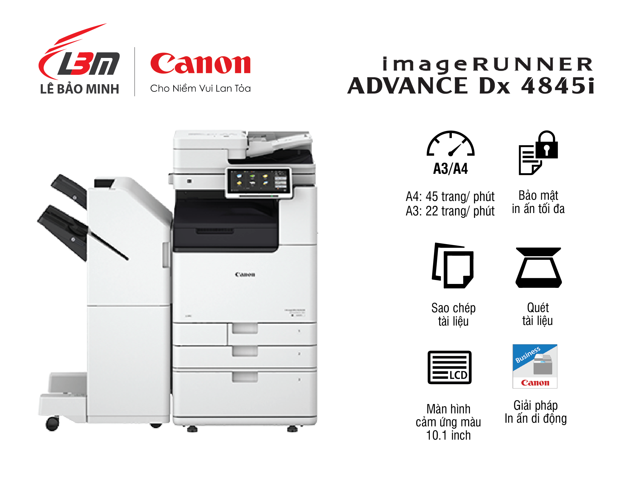 iR-ADV DX 4845i Máy photocopy Canon